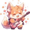🎸 Эмодзи «🖐 Набор эмоджи с лисичками» для Telegram