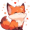 🥰 Эмодзи «🖐 Набор эмоджи с лисичками» для Telegram