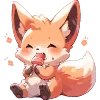 🍭 Эмодзи «🖐 Набор эмоджи с лисичками» для Telegram