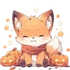 🎃 Эмодзи «🖐 Набор эмоджи с лисичками» для Telegram