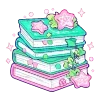 📚 Эмодзи «Cute Green» для Telegram