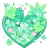 💚 Эмодзи «Cute Green» для Telegram