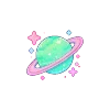 🪐 Эмодзи «Cute Green» для Telegram