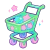 🛒 Эмодзи «Cute Green» для Telegram
