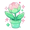 🌷 Эмодзи «Cute Green» для Telegram