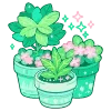 🪴 Эмодзи «Cute Green» для Telegram