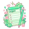 📝 Эмодзи «Cute Green» для Telegram