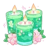 🕯 Эмодзи «Cute Green» для Telegram
