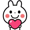 ❤️ Эмодзи «Cute Rabbit» для Telegram