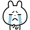 😢 Эмодзи «Cute Rabbit» для Telegram