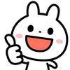 👍 Эмодзи «Cute Rabbit» для Telegram