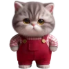 🤨 Эмодзи «Кот в комбинезоне» для Telegram