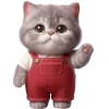 👋 Эмодзи «Кот в комбинезоне» для Telegram