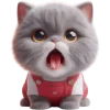 😱 Эмодзи «Кот в комбинезоне» для Telegram