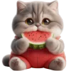 🍉 Эмодзи «Кот в комбинезоне» для Telegram