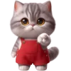 🫵 Эмодзи «Кот в комбинезоне» для Telegram
