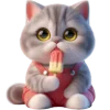 🍦 Эмодзи «Кот в комбинезоне» для Telegram