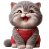 😂 Эмодзи «Кот в комбинезоне» для Telegram