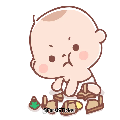😠 Эмодзи «Cute Baby» для Telegram