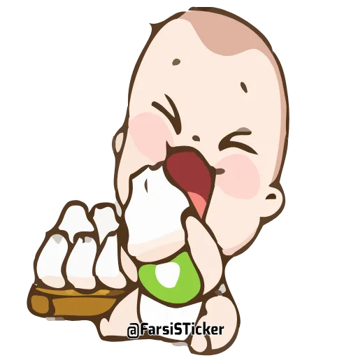 🍟 Эмодзи «Cute Baby» для Telegram