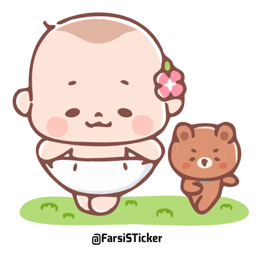 🙏 Эмодзи «Cute Baby» для Telegram