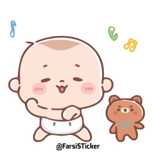 💃 Эмодзи «Cute Baby» для Telegram