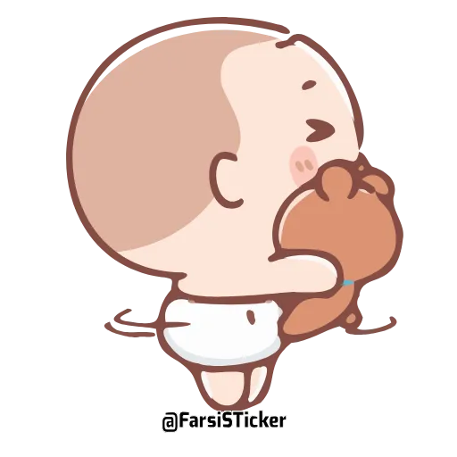 😍 Эмодзи «Cute Baby» для Telegram