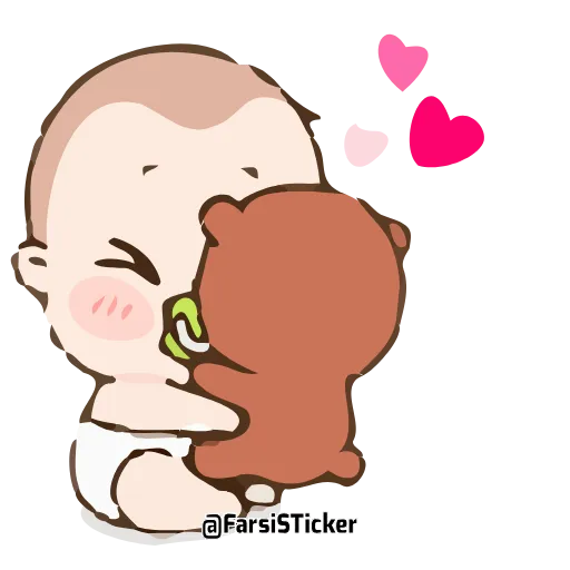 😍 Эмодзи «Cute Baby» для Telegram
