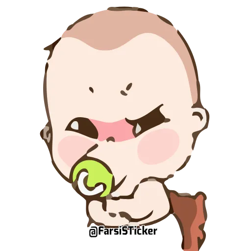 😕 Эмодзи «Cute Baby» для Telegram