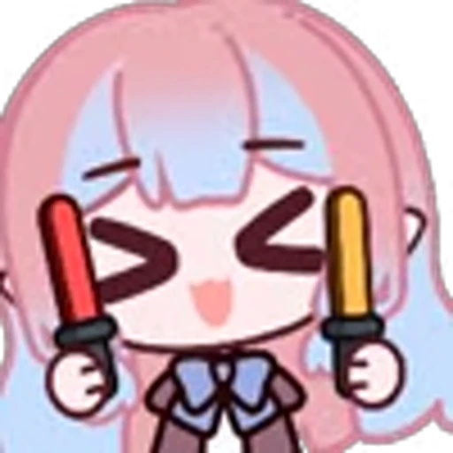 ⭐ Эмодзи «CUTE CHIBI GIRL» для Telegram