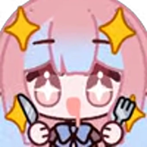 ⭐ Эмодзи «CUTE CHIBI GIRL» для Telegram