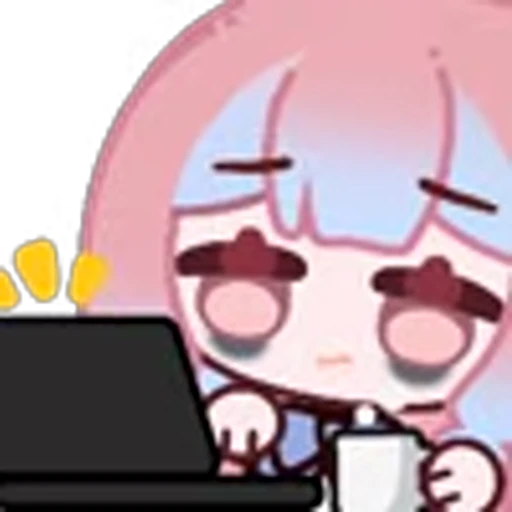 ⭐ Эмодзи «CUTE CHIBI GIRL» для Telegram