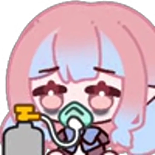 ⭐ Эмодзи «CUTE CHIBI GIRL» для Telegram