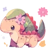 🦖 Эмодзи «Милые Динозаврики» для Telegram