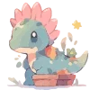 🦖 Эмодзи «Милые Динозаврики» для Telegram
