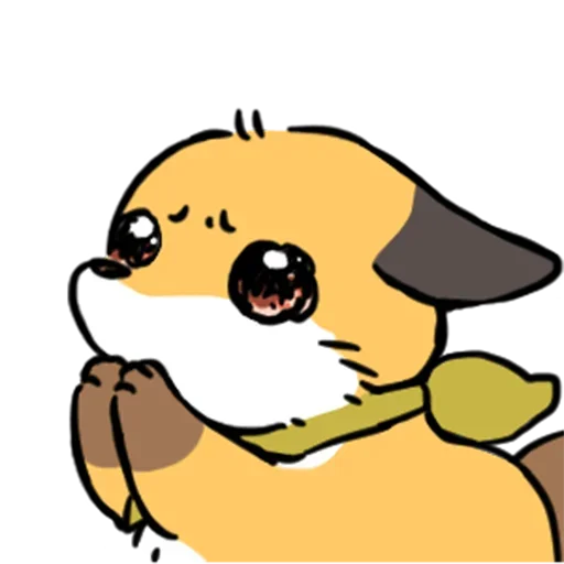 🥺 Стикер «cute fox» для Telegram