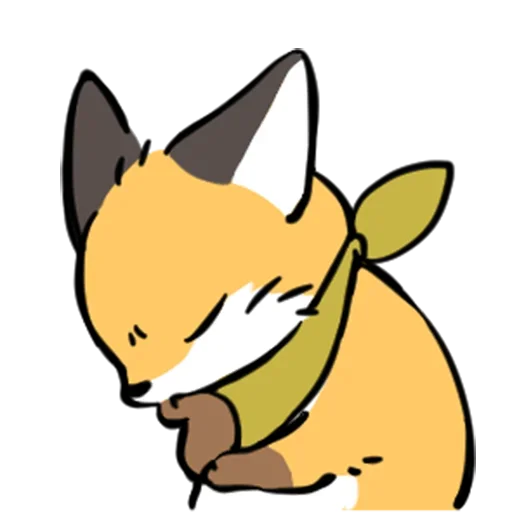 🧐 Стикер «cute fox» для Telegram