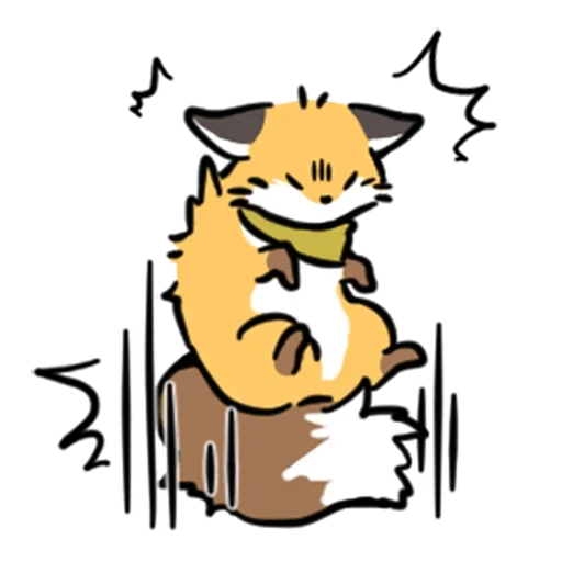 😤 Стикер «cute fox» для Telegram
