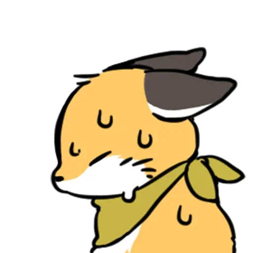 😓 Стикер «cute fox» для Telegram