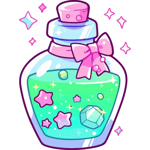 🐚 Стикер «cute green» для Telegram