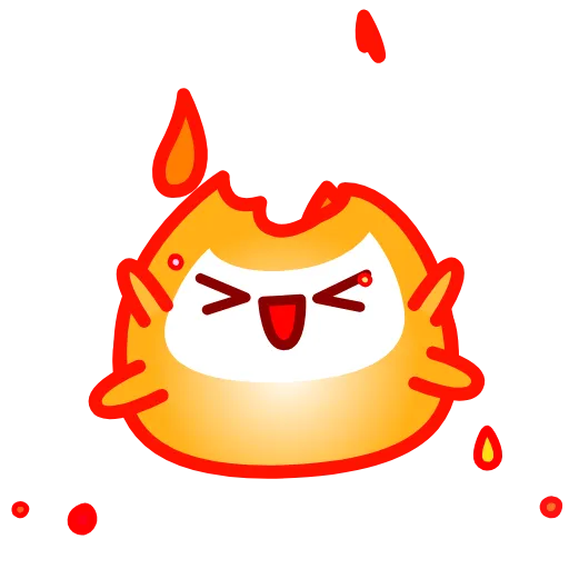 Стикерпак Cute Flame для Telegram — скачать