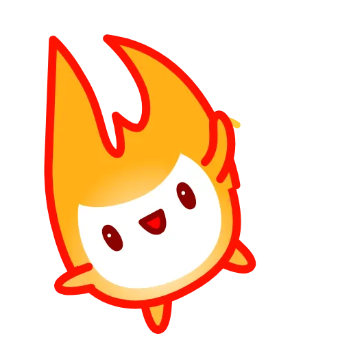 👋 Стикер «Cute Flame» для Telegram