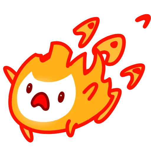 😈 Стикер «Cute Flame» для Telegram