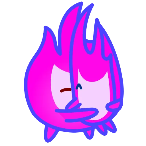 🫂 Стикер «Cute Flame» для Telegram