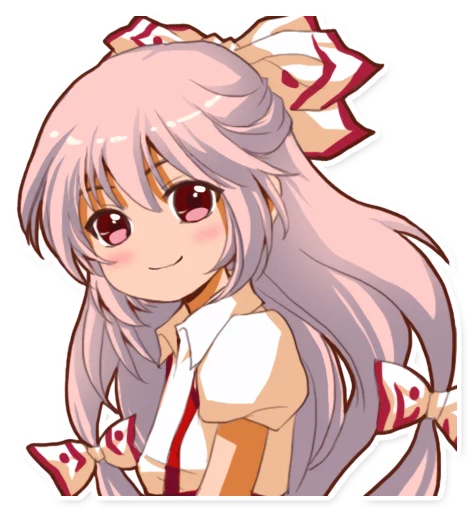 Стикерпак Cute Mokou для Telegram — скачать