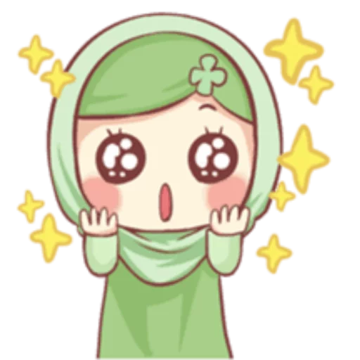 Стикерпак Cute Muslim Girl для Telegram — скачать