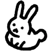 Эмодзи cute rabbit для Telegram — скачать