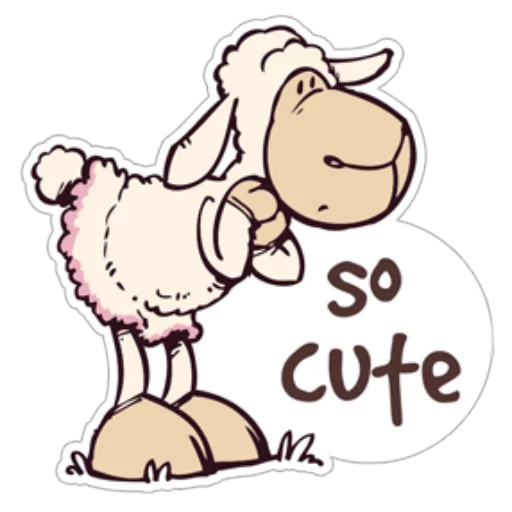Стикерпак Cute Sheep для Telegram — скачать