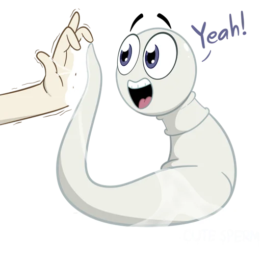 😁 Стикер «cute sperm» для Telegram