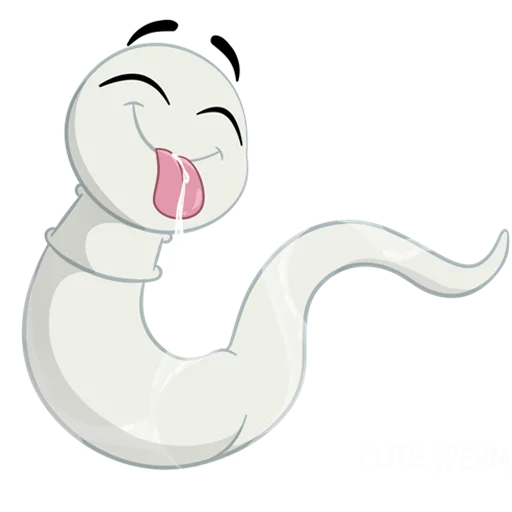 😜 Стикер «cute sperm» для Telegram